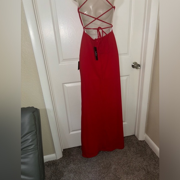 Lulu’s floor length Red Dress. - Picture 5 of 6